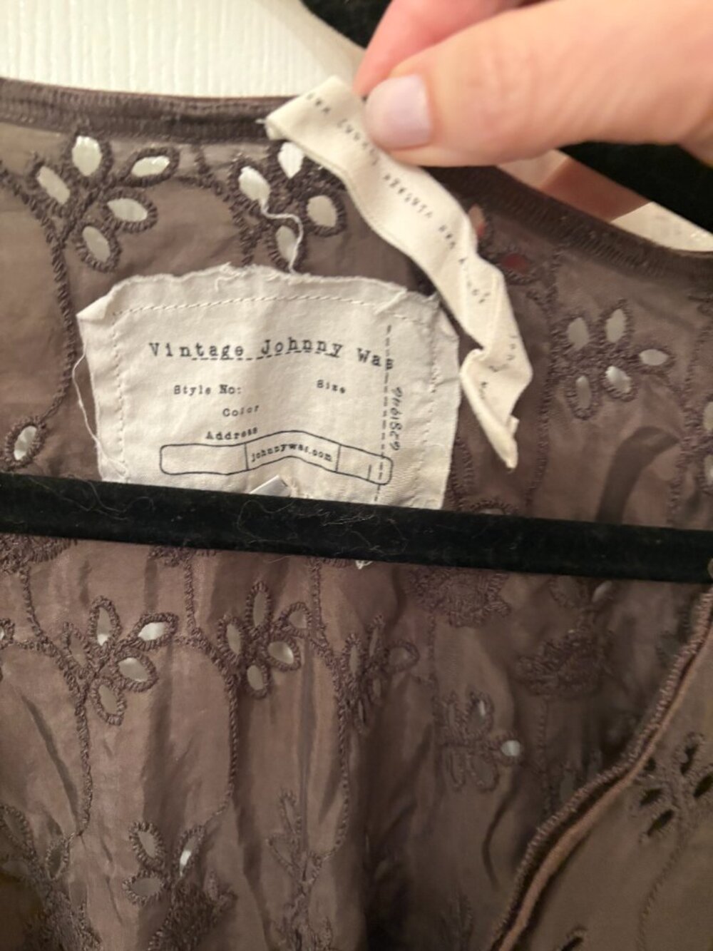 VINATGE JOHNNY WAS EYELET TOP OS - Picture 2 of 3